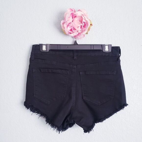 Kancan‎ Black Raw Hem Distressed Shorts - Picture 6 of 6